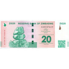 (280) ** PNew (PN111) Zimbabwe - 20 ZIG Year 2024